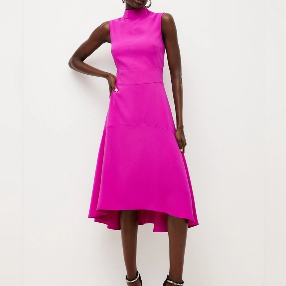 Karen Millen Soft Tailored High Low Midi Dress